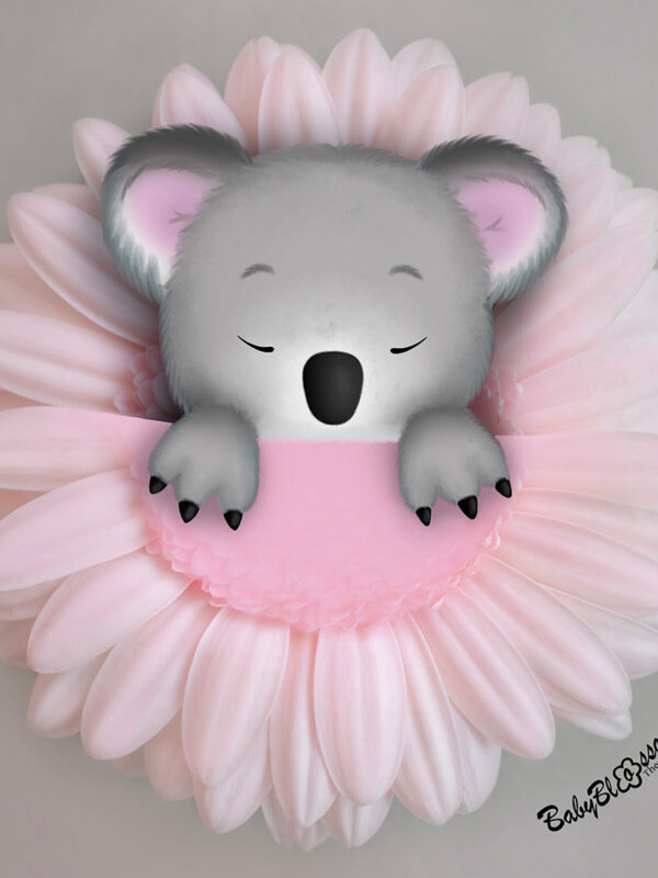 Koala Bright Pink Flower